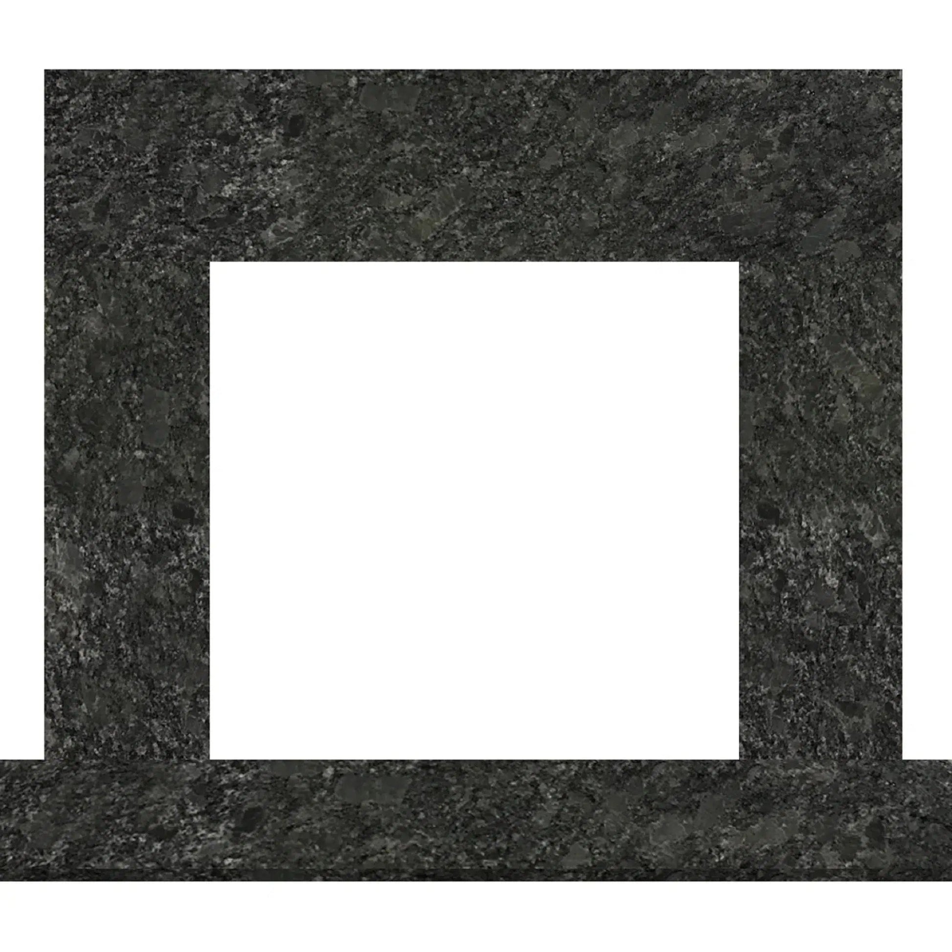 Fireside Furnishing Steel Gray Granite Surround Set 3, Without Hearth Pad