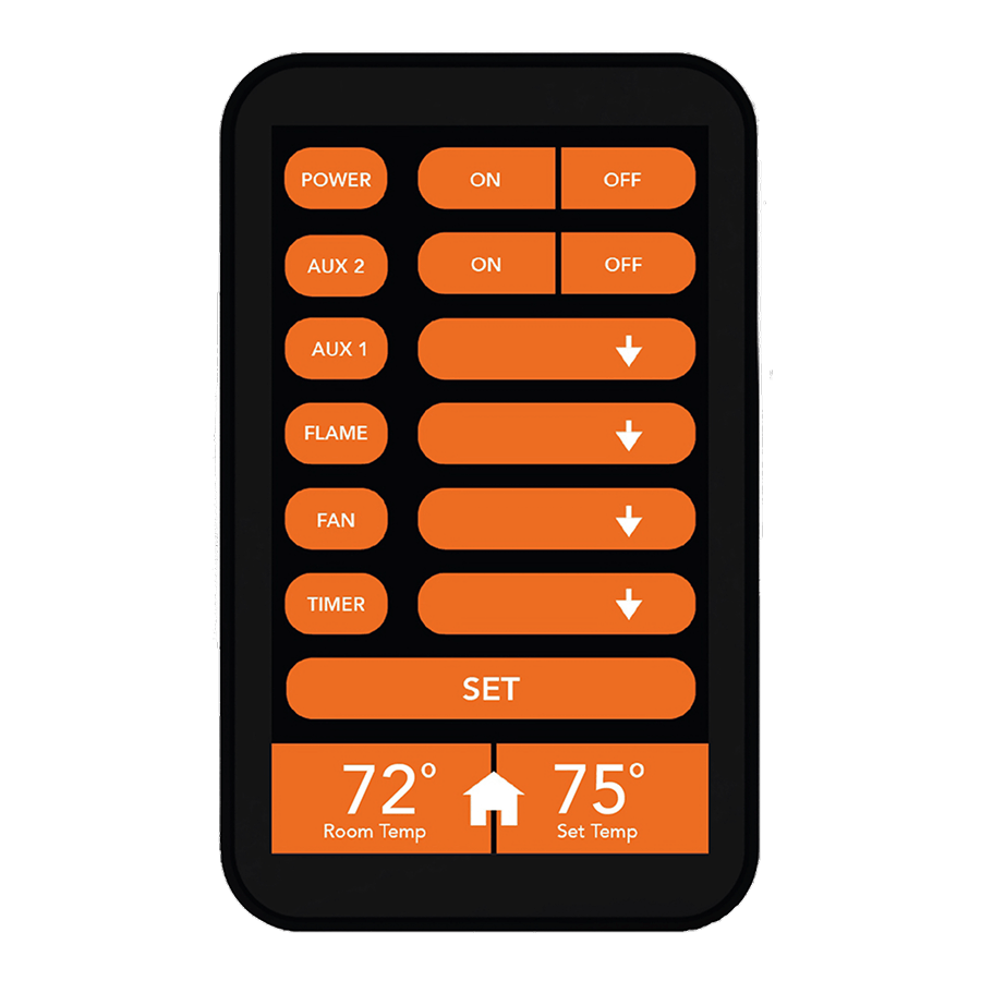 Flame-Tec The One Touch WiFi, RF & Bluetooth Touchscreen Control