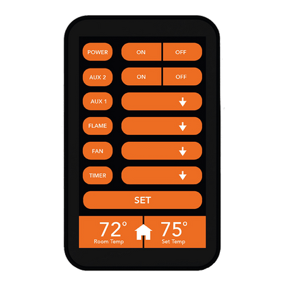 Flame-Tec The One Touch WiFi, RF & Bluetooth Touchscreen Control