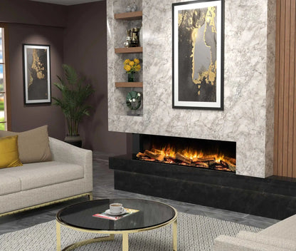 Flamerite Fires E-FX 1500 60" Linear Built-in Electric Fireplace
