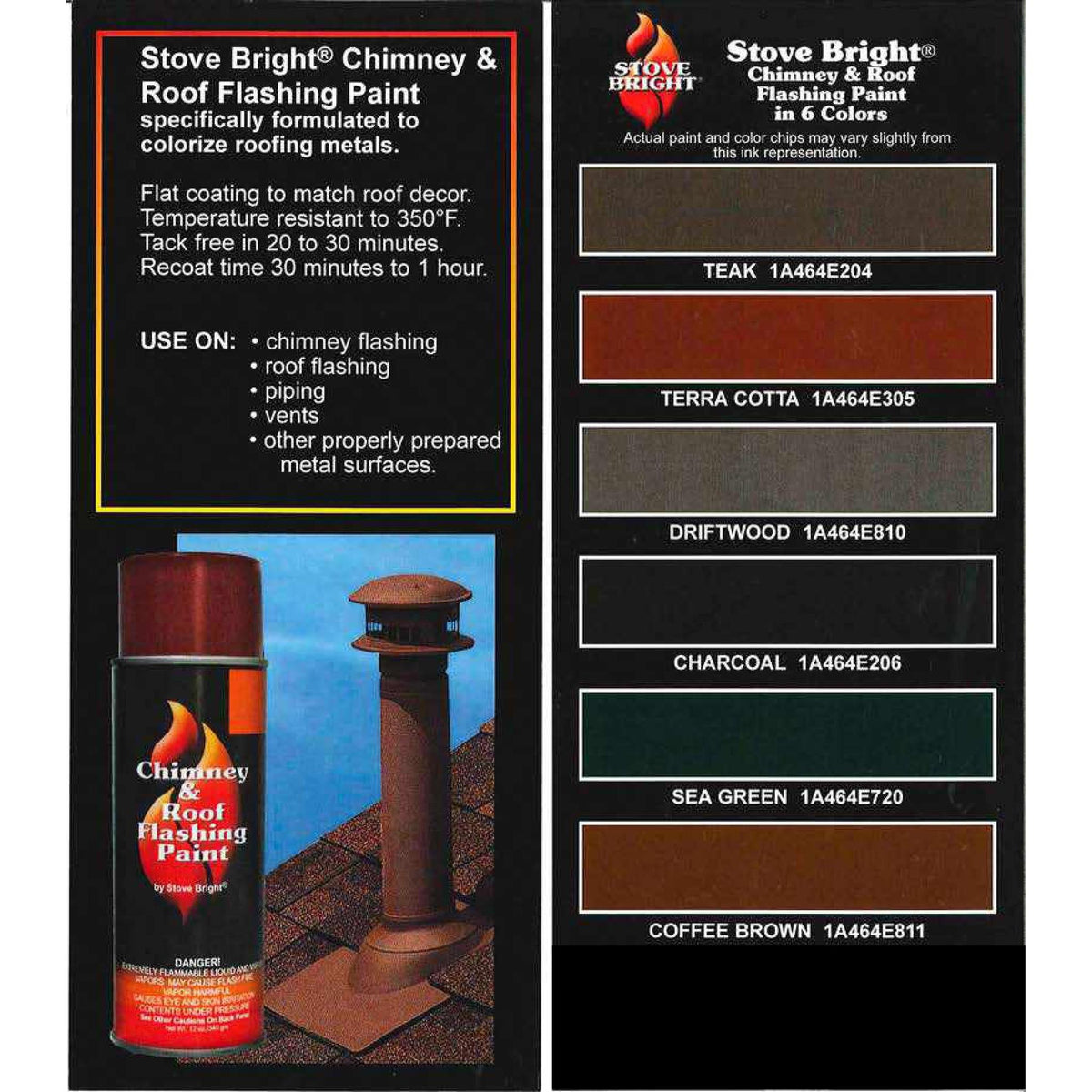 Forrest Paint Stove Bright High Temp Fan Style Color Card Set Color