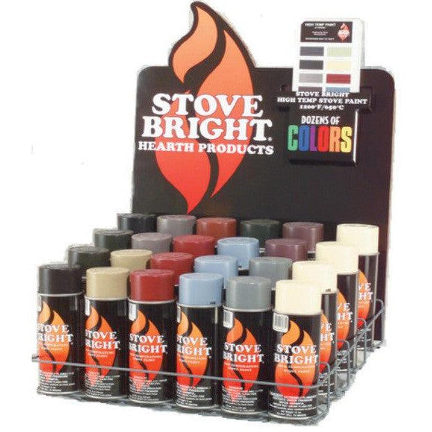 Forrest Paint Stove Bright Standard Counter Top Display Rack