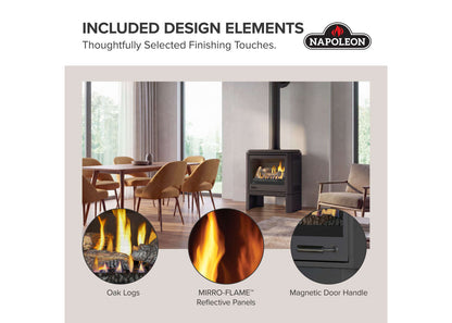 Napoleon Havelock Elite 28" Black Direct Vent Natural Gas Stove