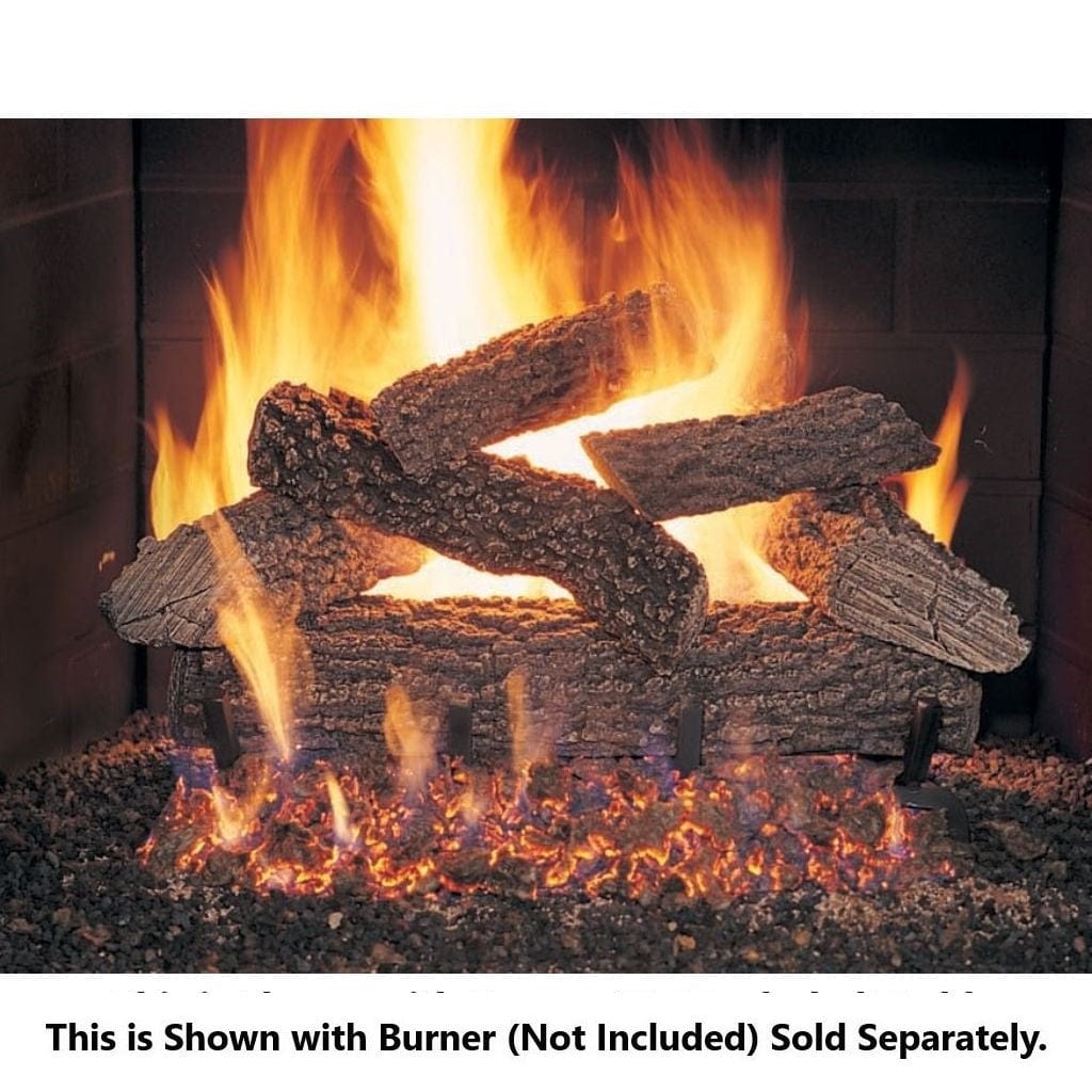 Golden Blount 18" Round Mountain Seasoned See Through Vented Gas Log Set (Logs Only)