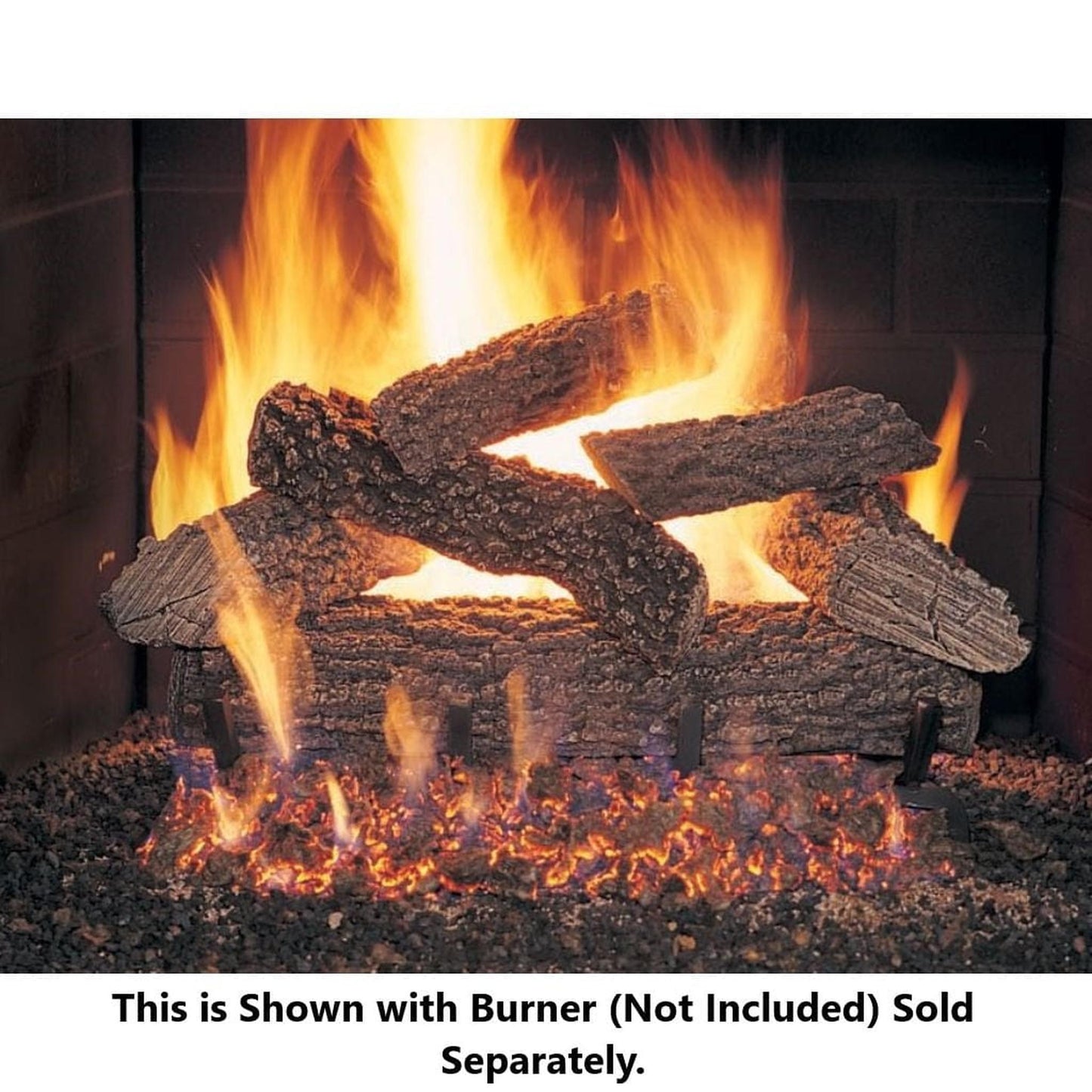Golden Blount 18" Round Mountain Seasoned Vented Gas Log Set (Logs Only)