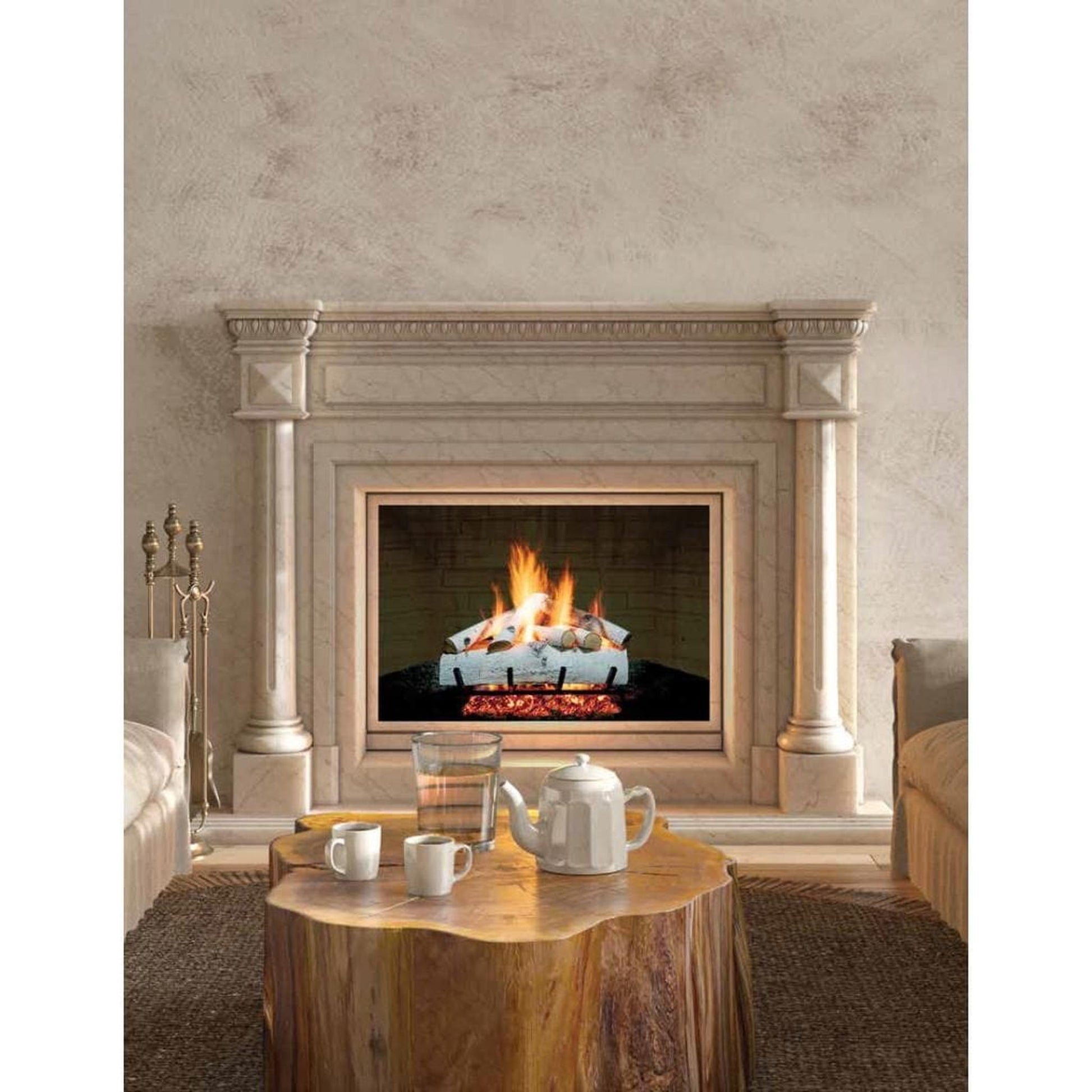 Golden Blount 18" Winter Wood Birch Vented Gas Log Set (Logs Only)