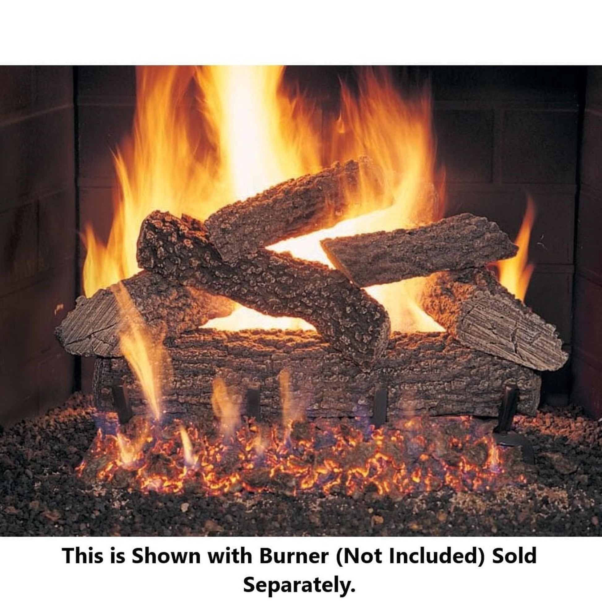 Golden Blount 21" Round Mountain Seasoned Vented Gas Log Set (Logs Only)