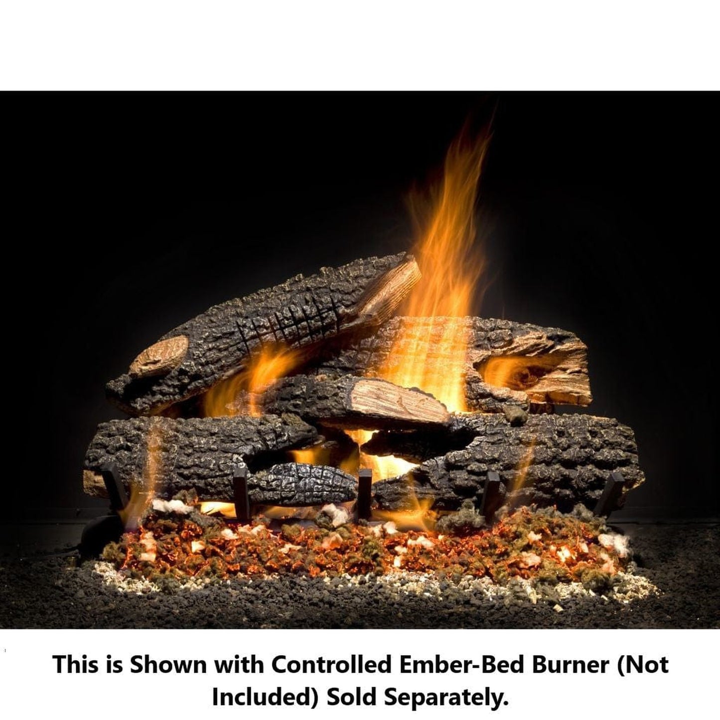 Golden Blount 21" Texas Bonfire Charred Vented Gas Log Set (Logs Only)