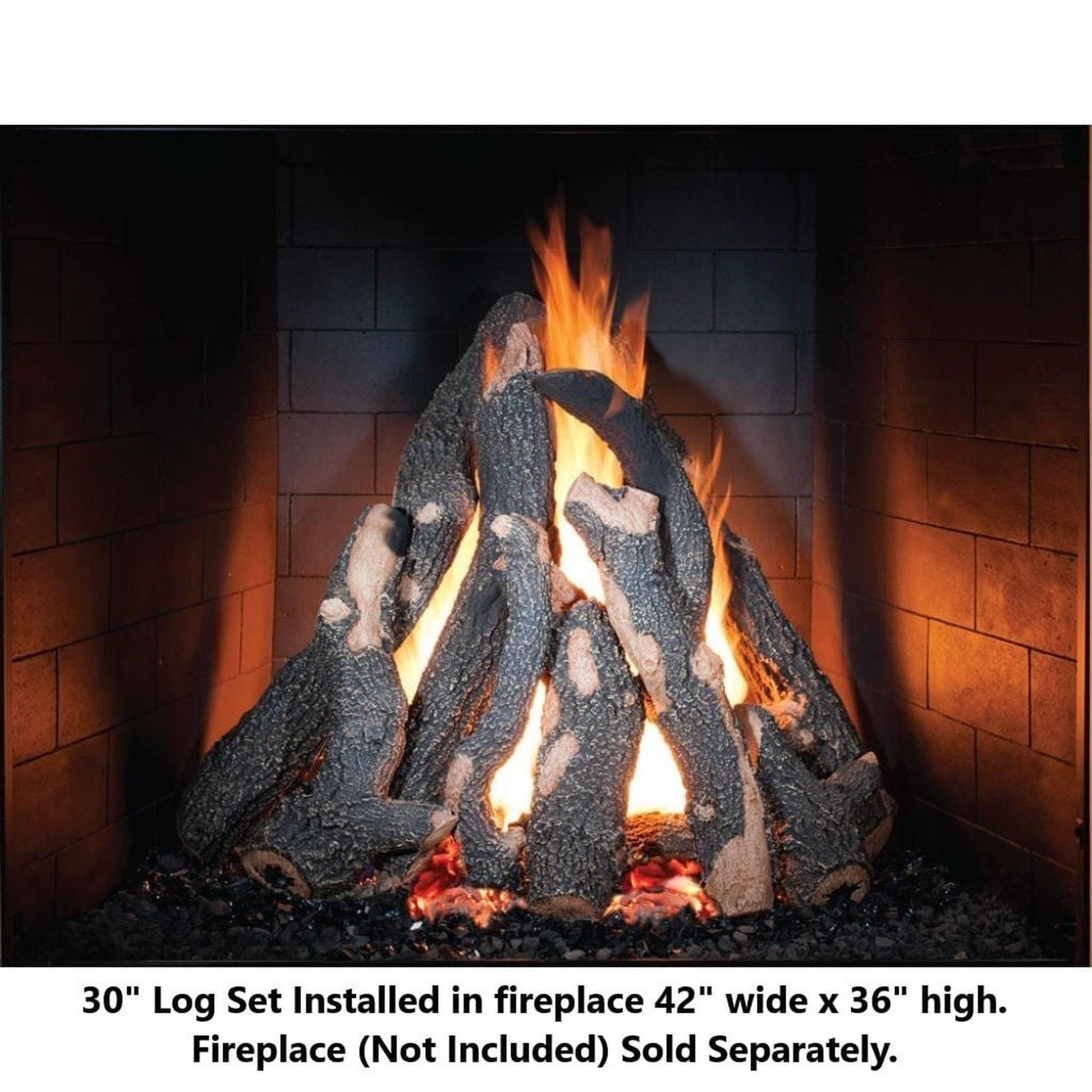 Golden Blount 24" to 36" Rumford Vented Gas Log Set (Logs Only)