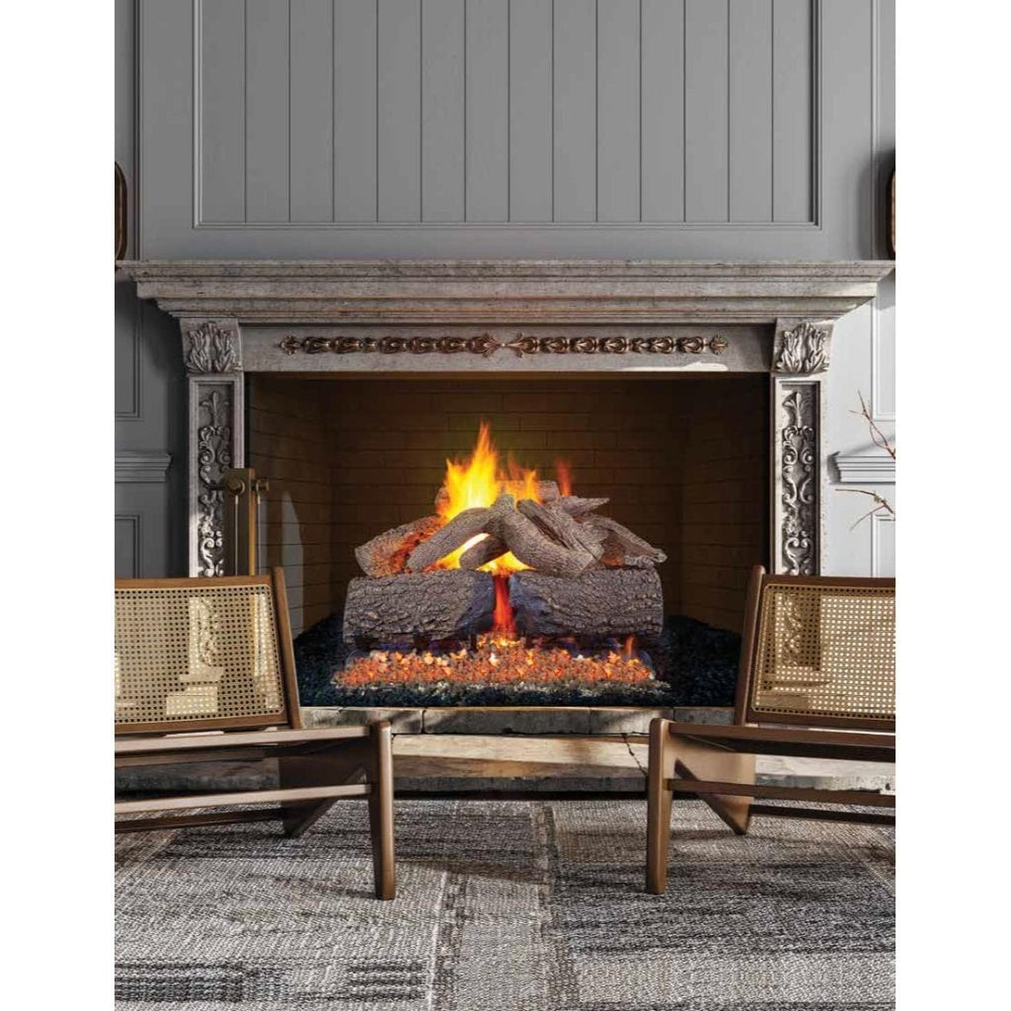 Golden Blount 24" to 72" Epic Oak Vented Gas Log Set (Logs Only)