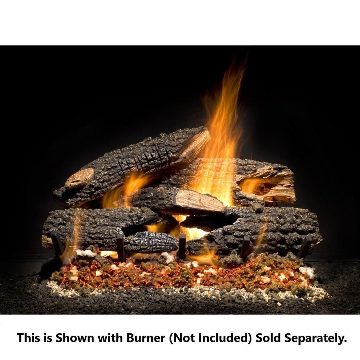Golden Blount 36" Texas Bonfire Charred See Through Vented Gas Log Set (Logs Only)