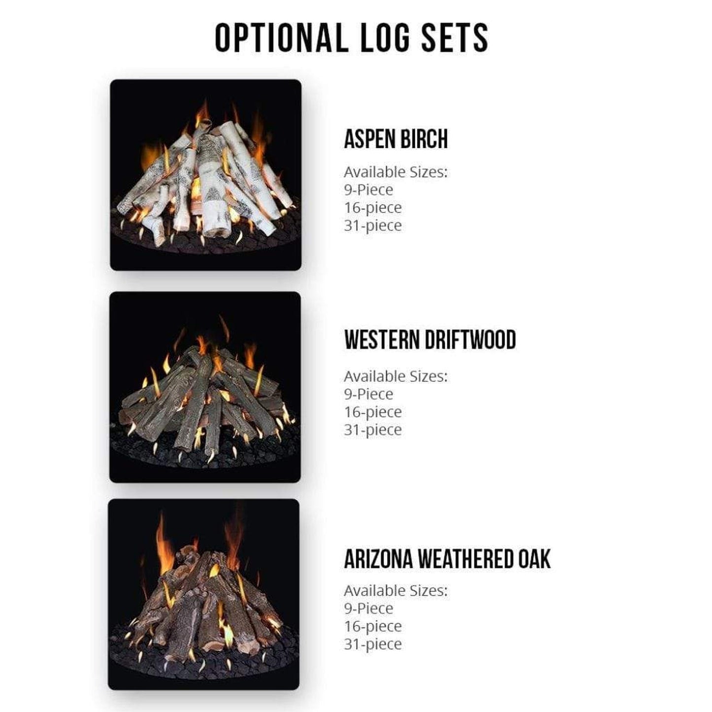 Grand Canyon 36" Match Lit Ignition, Natural Gas Round Flat Stack Kit