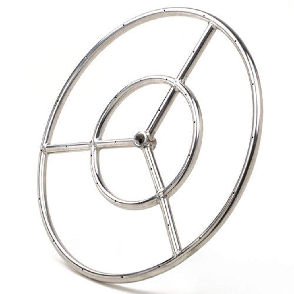 6-Inch (Single Ring) Grand Canyon 6" to 48" Outdoor Three Spoke Stainless Steel Fire Ring