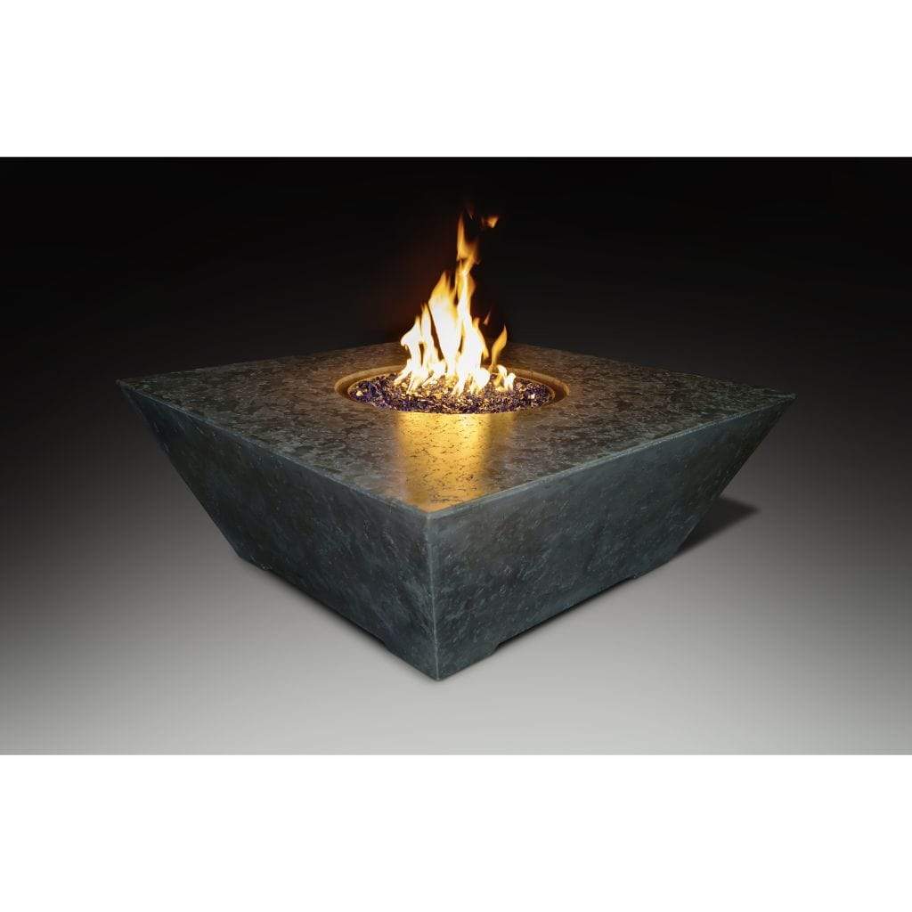Grand Canyon Olympus 48" x 48" Square Natural Gas Fire Table in Black