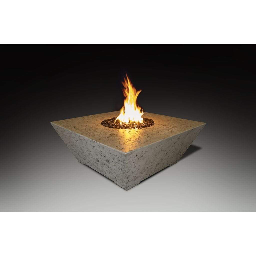 Grand Canyon Olympus 48" x 48" Square Natural Gas Fire Table in White