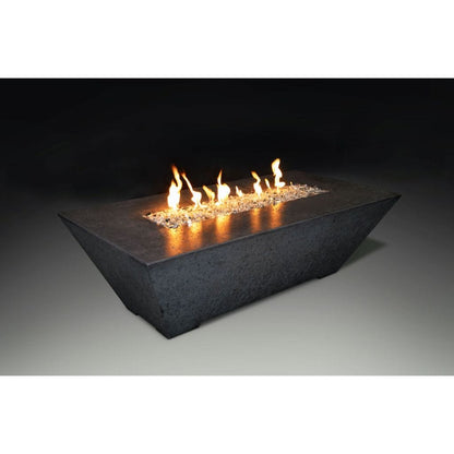 Grand Canyon Olympus 60" x 30" Rectangle Propane Gas Linear Fire Table in Black