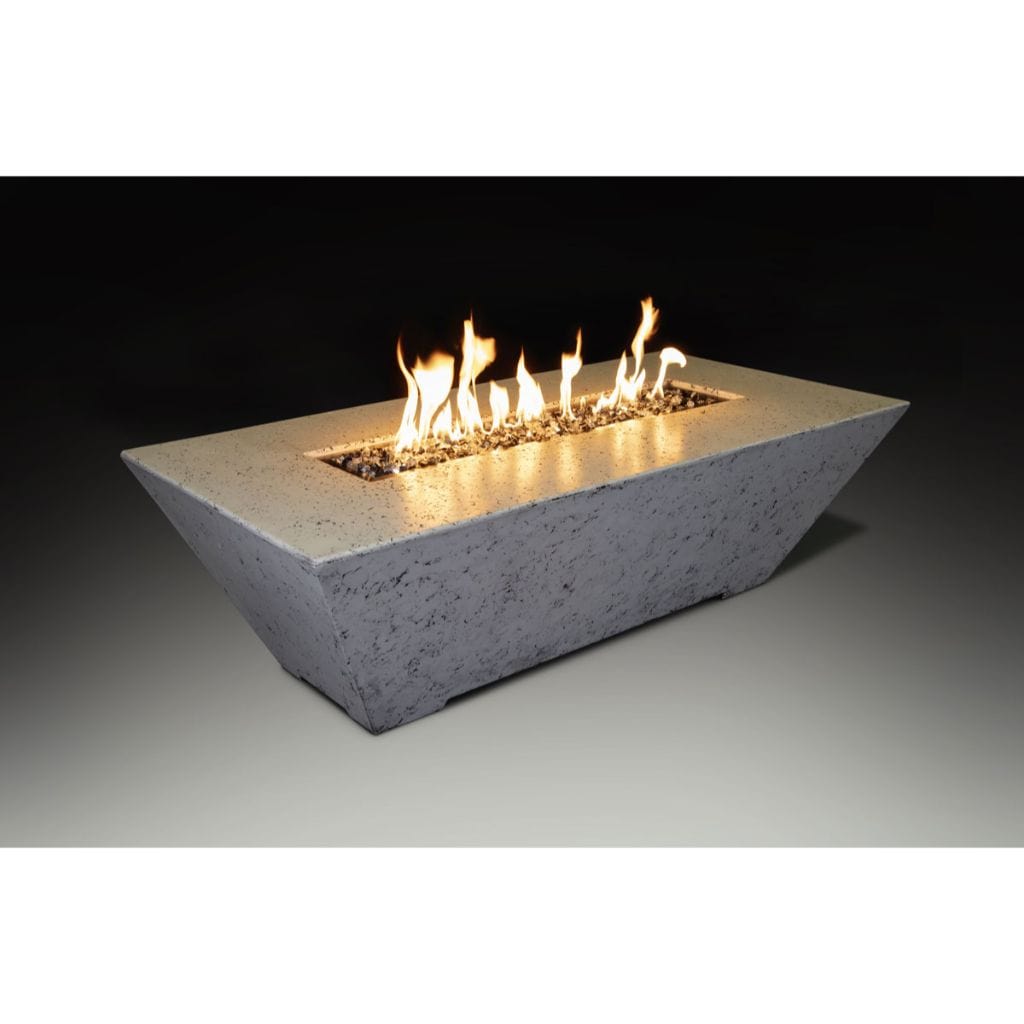 Grand Canyon Olympus 72" x 30" Rectangle Natural Gas Linear Fire Table in White