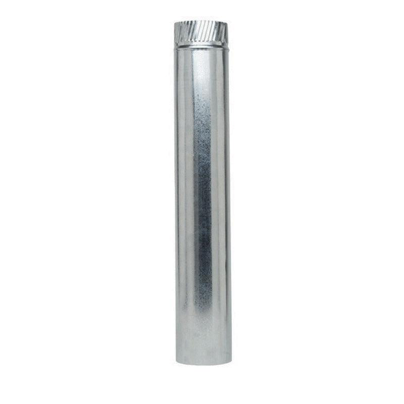 Gray Metal 3" X 24" Galvanized GAL0324 26 Gauge Connector Pipe
