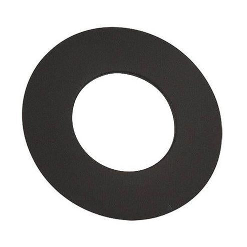 Gray Metal 5" Black 24-Gauge Single Wall Stove Pipe Collar