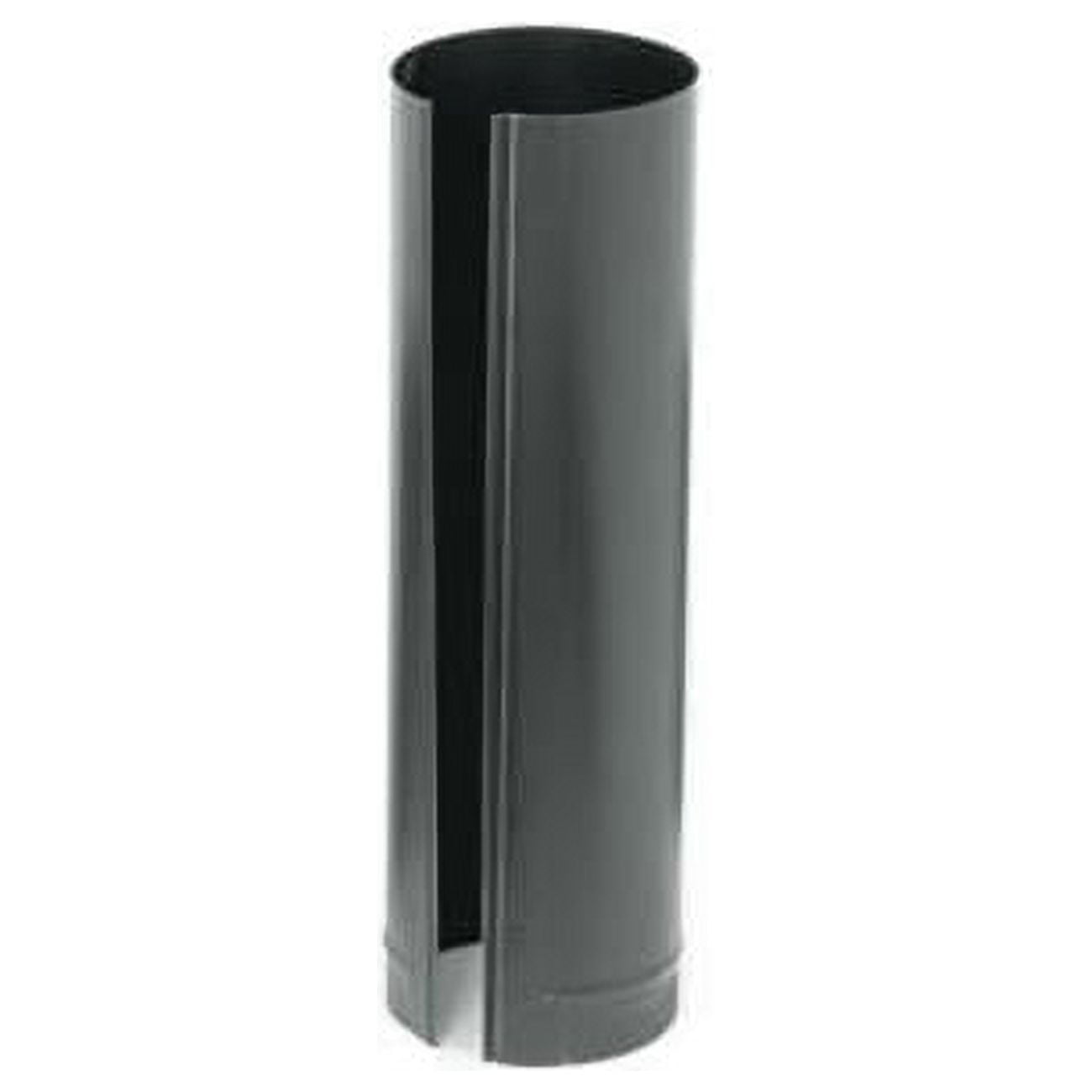 Gray Metal 5"x 24" Black 24-Gauge Single Wall Snap-Lock Stove Pipe (Case of 12)