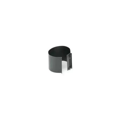 Gray Metal 6" Black 24-Gauge Single Wall Draw Connector