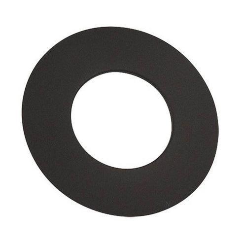 Gray Metal 8" Black 24-Gauge Single Wall Stove Pipe Collar