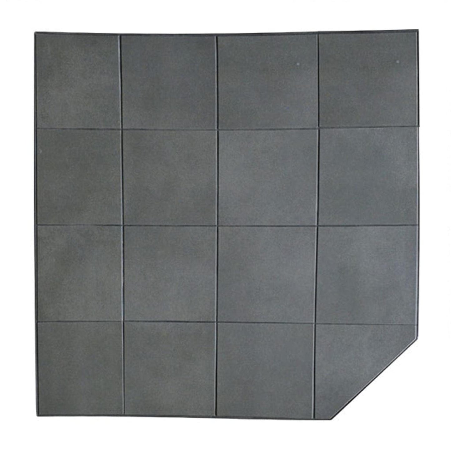 Graysen Woods 32" x 32" Full Size Intensity Pebble Corner Ceramic Hearth Pad