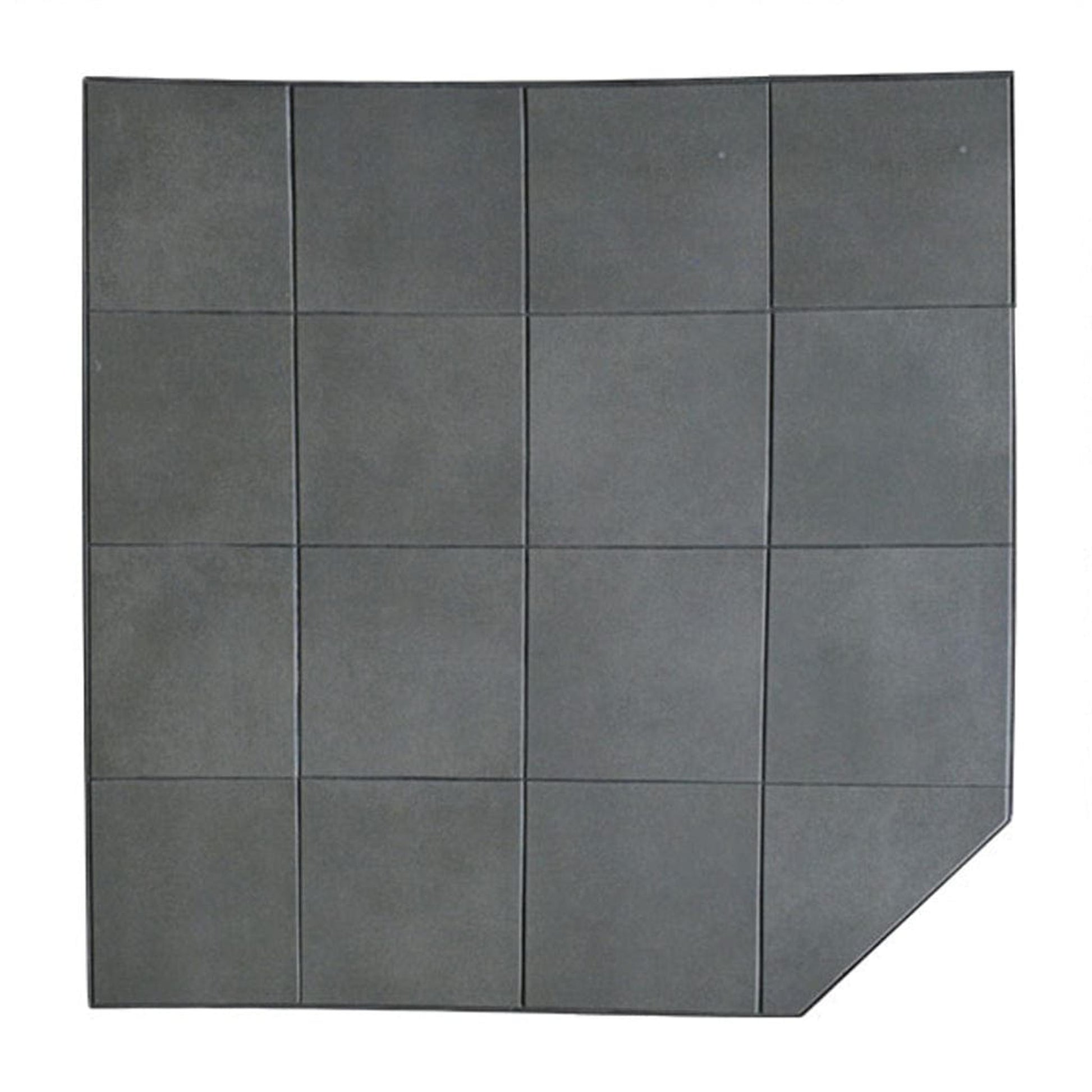 Graysen Woods 36" x 36" Full Size Intensity Pebble Corner Ceramic Hearth Pad