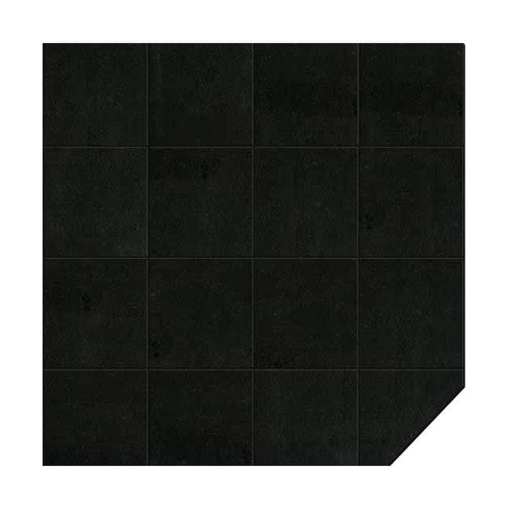 Graysen Woods 36" x 36" Full Size Midnight Black Corner Granite Hearth Pad