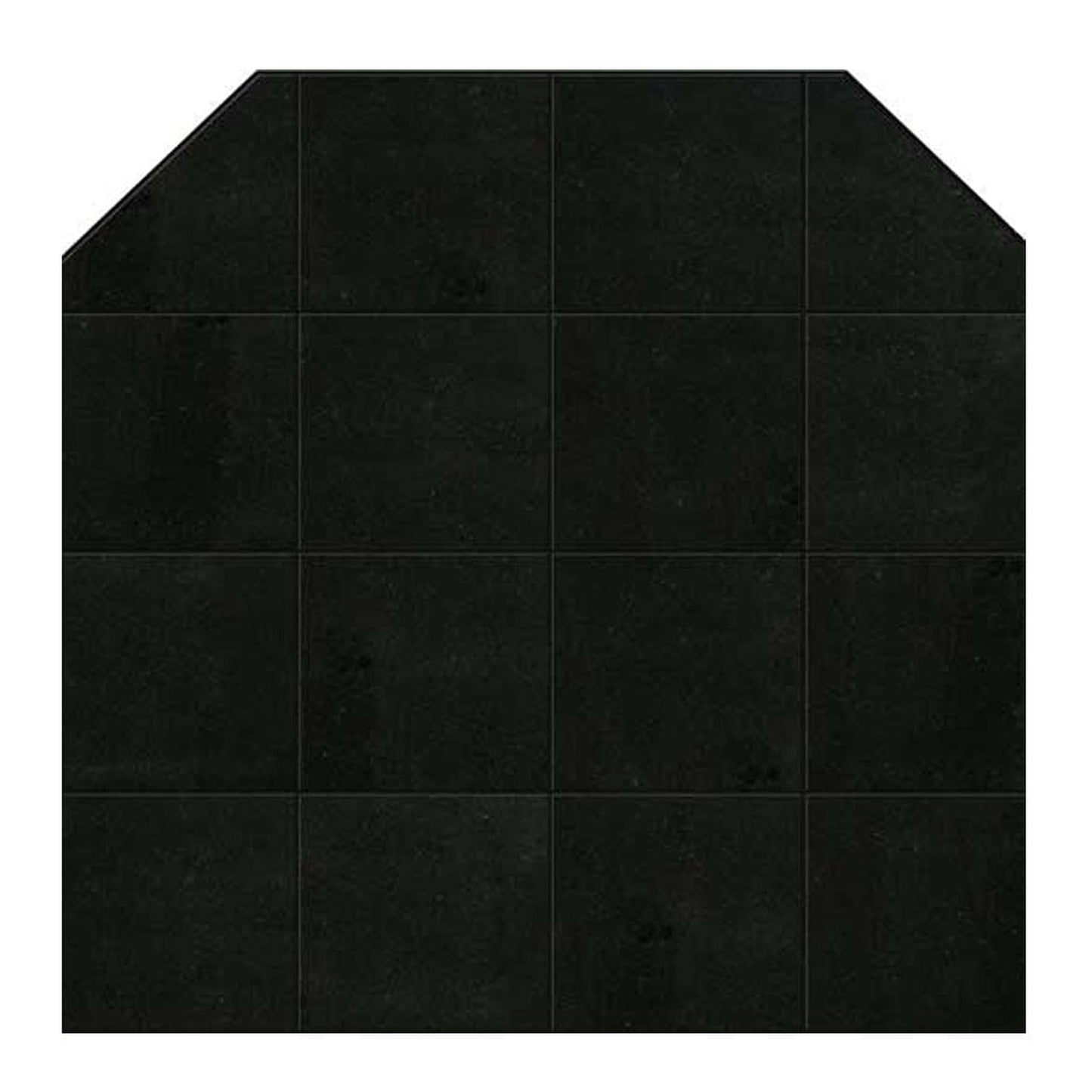 Graysen Woods 36" x 36" Full Size Standard Wall Granite Hearth Pad