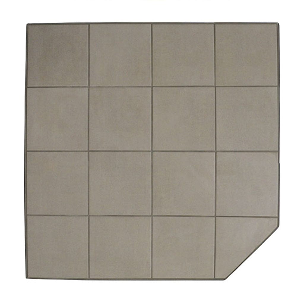 Graysen Woods 40" x 40" Full Size Corner Ceramic Hearth Pad