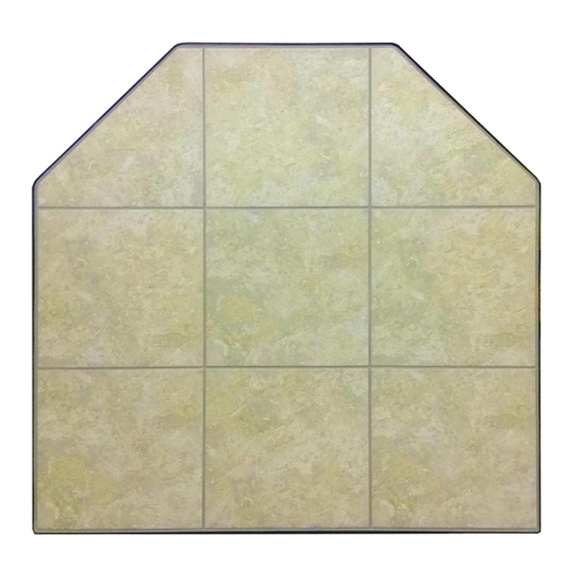 Graysen Woods 40" x 40" Full Size Standard Wall Ceramic Hearth Pad