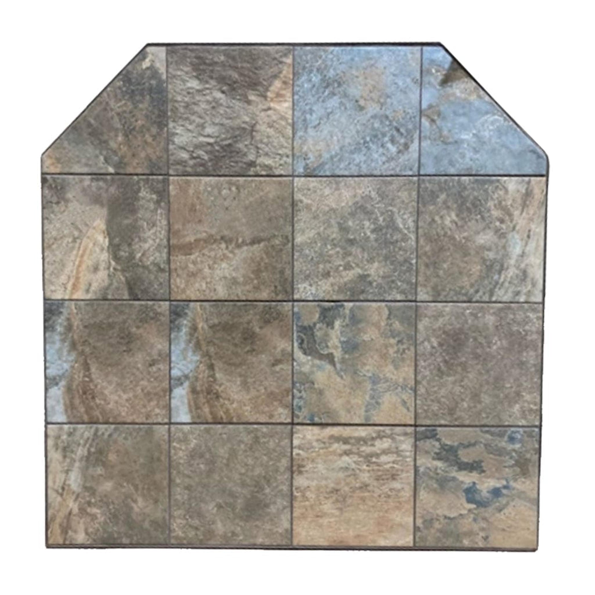 Graysen Woods 40" x 40" Full Size Standard Wall Ceramic Hearth Pad