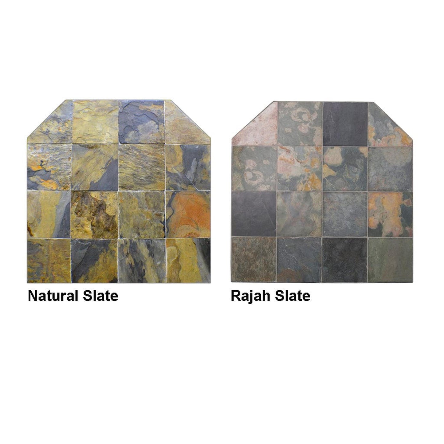 Graysen Woods 48" x 48" Full Size Standard Wall Stone Hearth Pad