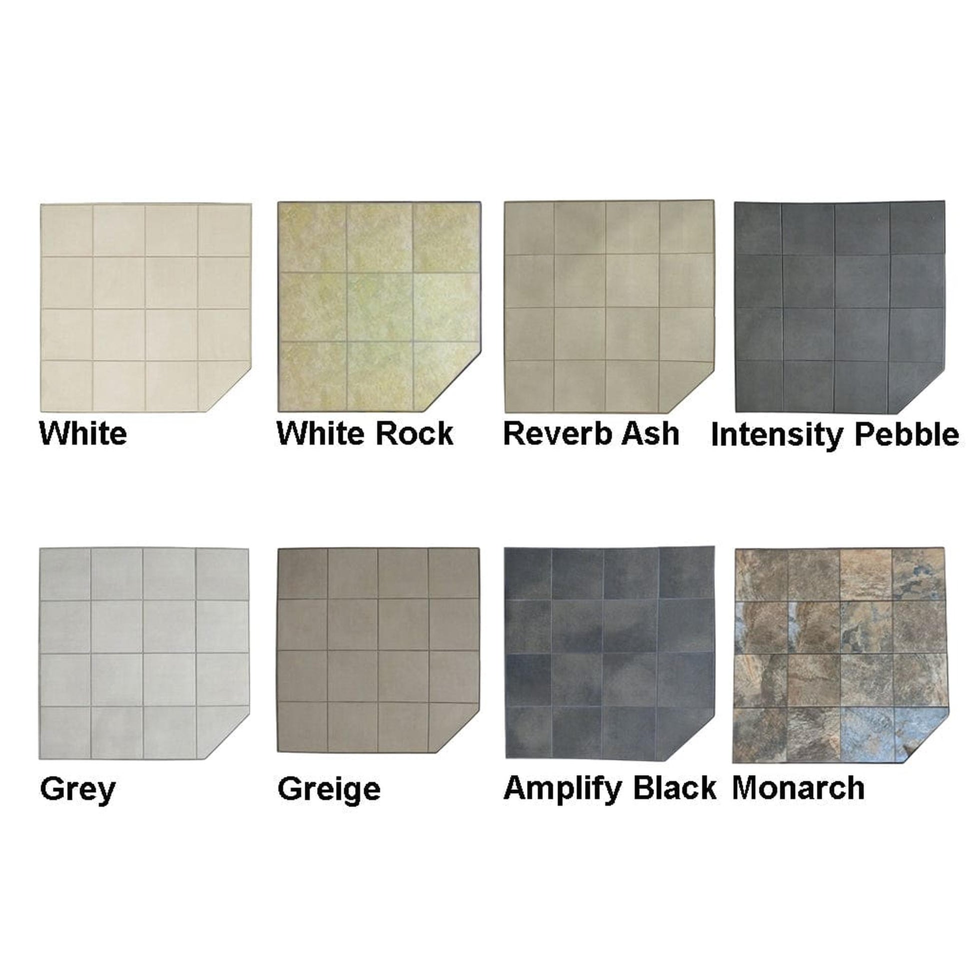 Graysen Woods 54" x 54" Full Size Corner Ceramic Hearth Pad