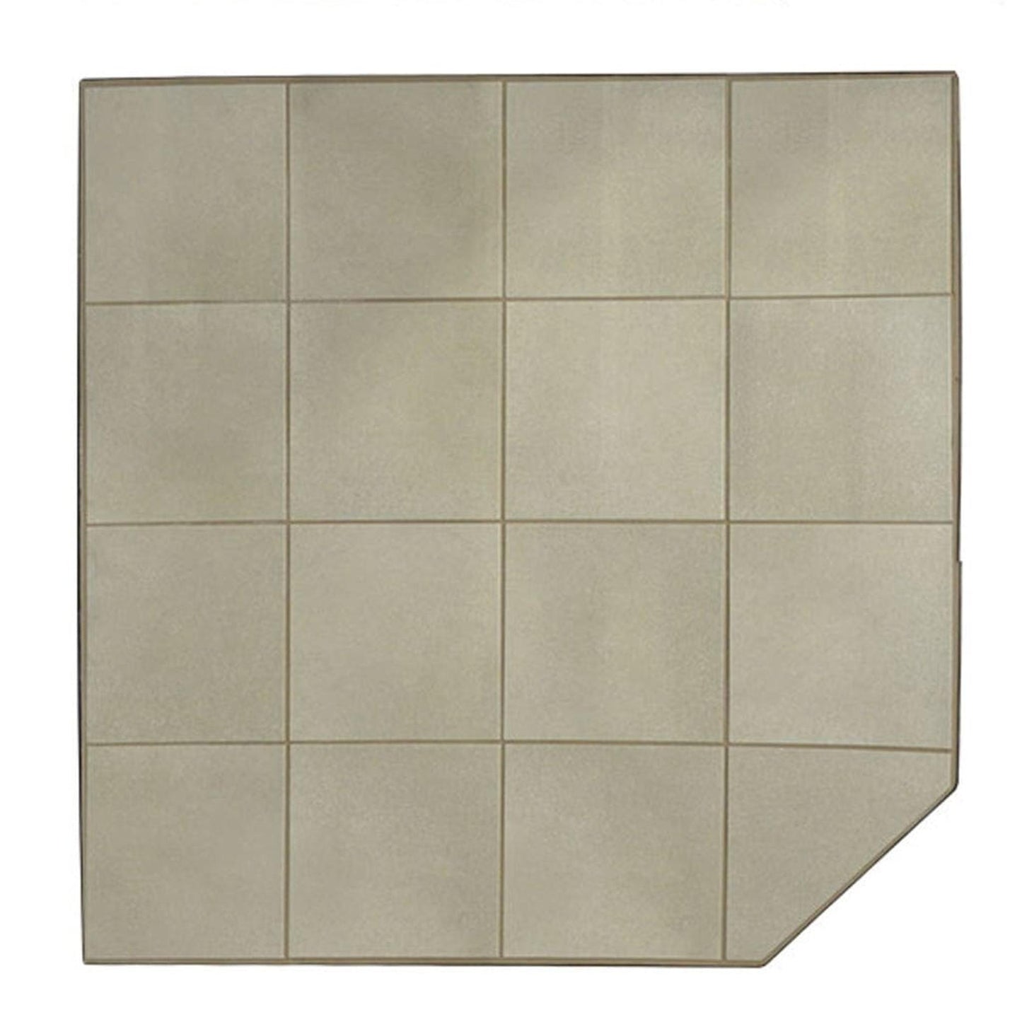 Graysen Woods 54" x 54" Full Size Corner Ceramic Hearth Pad