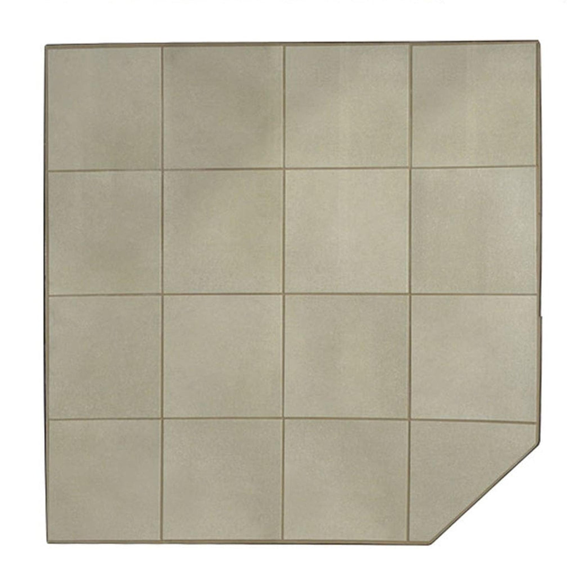 Graysen Woods 54" x 54" Full Size Corner Ceramic Hearth Pad