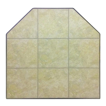 Graysen Woods 54" x 54" Full Size Standard Wall Ceramic Hearth Pad