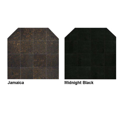 Graysen Woods 54" x 54" Full Size Standard Wall Granite Hearth Pad