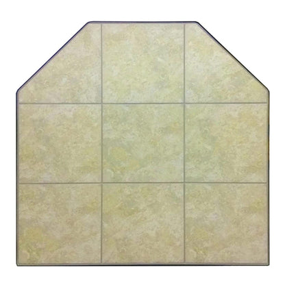 Graysen Woods 60" x 60" Full Size Standard Wall Ceramic Hearth Pad