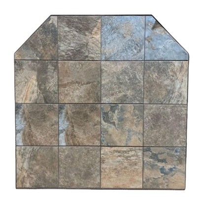 Graysen Woods 60" x 60" Full Size Standard Wall Ceramic Hearth Pad