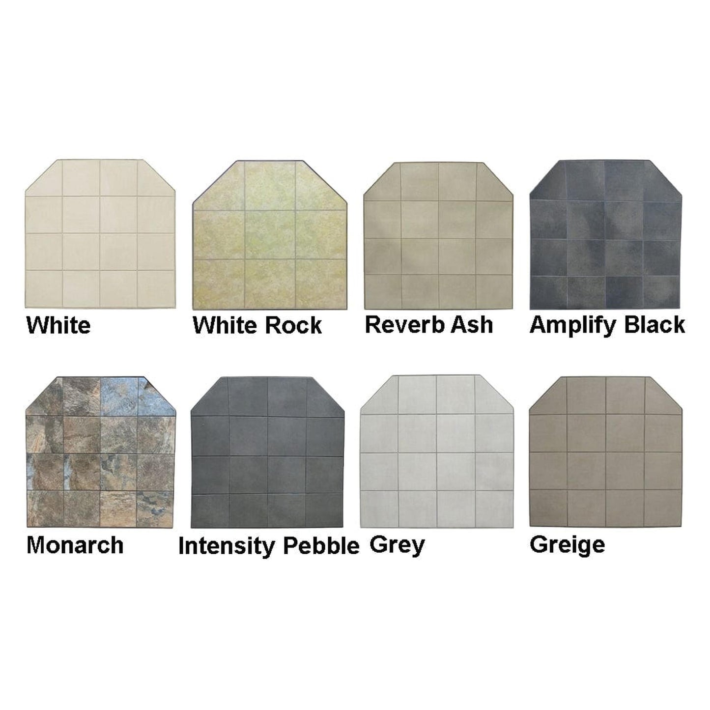 Graysen Woods 60" x 60" Full Size Standard Wall Ceramic Hearth Pad