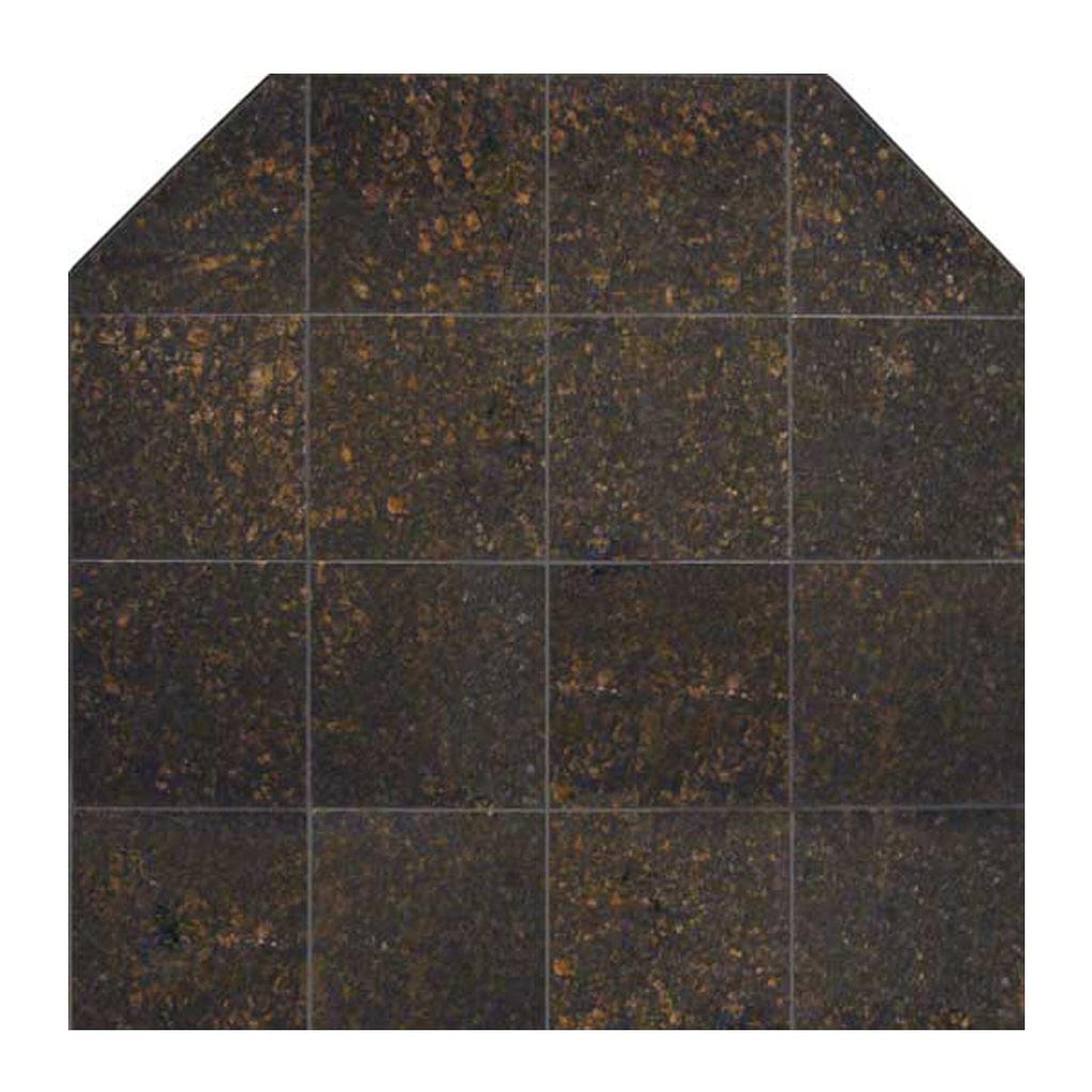 Graysen Woods 60" x 60" Full Size Standard Wall Granite Hearth Pad