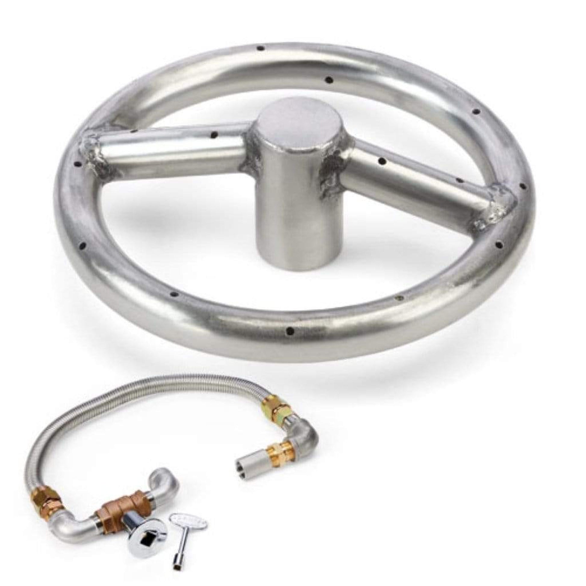 HPC 12" Propane Gas Round Burner Fire Pit Kit