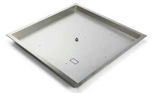 HPC 18" 304-Stainless Steel Square Bowl Fire Pit Pan