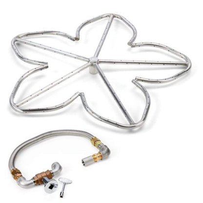 HPC 18" Propane Gas Penta Standard Burner Fire Pit Kit