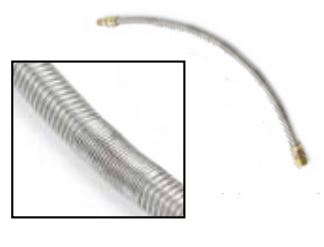 HPC 18" Stainless Steel Tranquil Whistle Free Flex Line