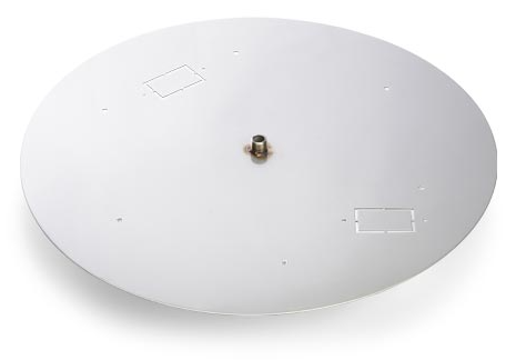 HPC 35 3/4" 304-Stainless Steel Round Flat Fire Pit Pan