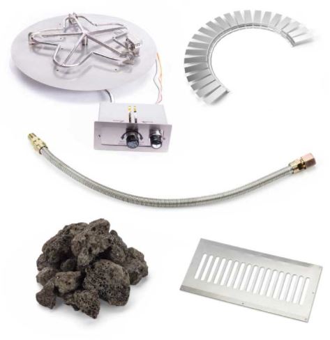 HPC 36" FPPK Round Flat Hardscape Propane Block Kit
