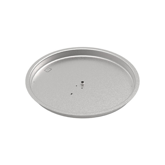 HPC 37" Stainless Steel Spun High Capacity Burner Pan with 3/4" Welded Nipple